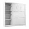 Bestar Bestar Pur Full Murphy Bed with Shelving Unit (84W) in White 26898-17 - alternate 1